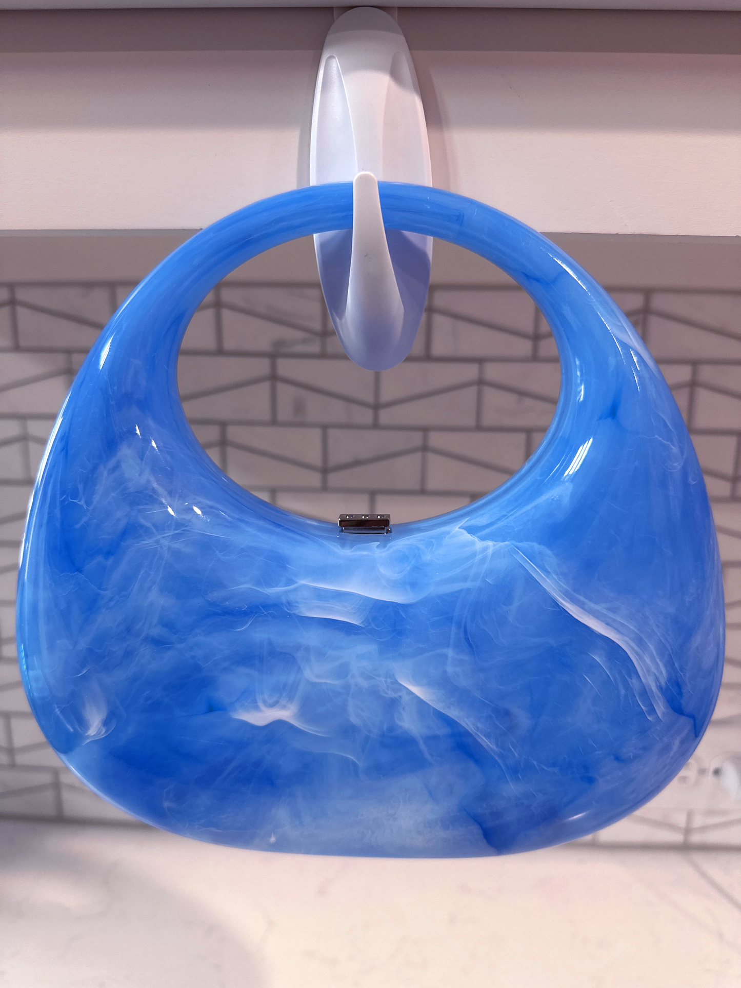 Blue Acrylic Handbag