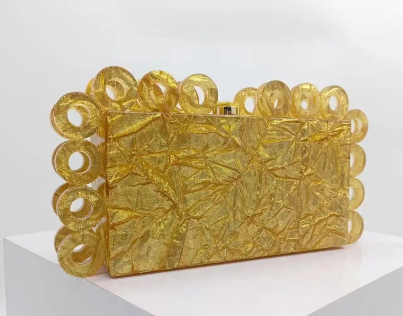 Marble Acrylic Evening Clutch Purse
