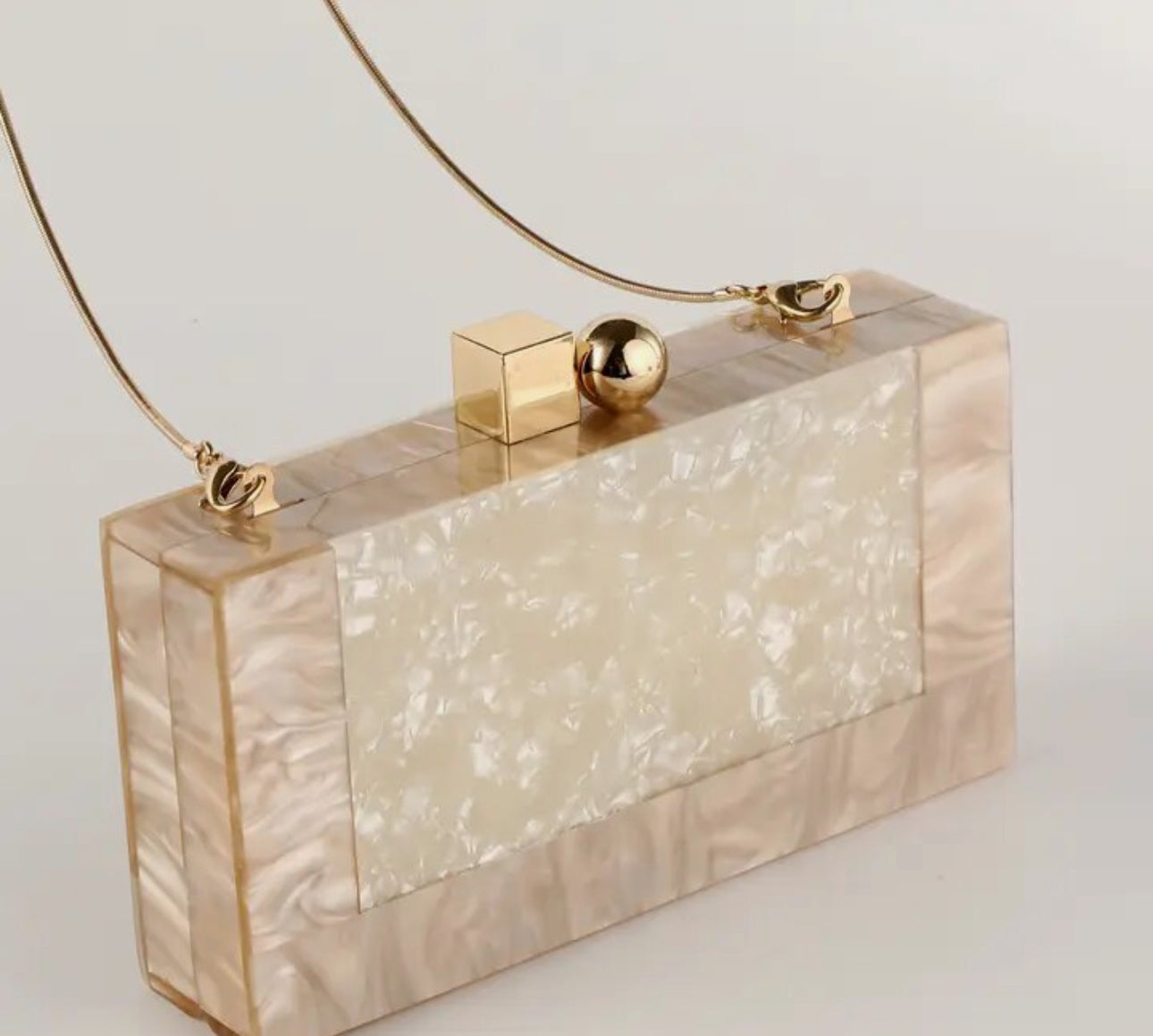 Luxury Marble Solid Evening Bag