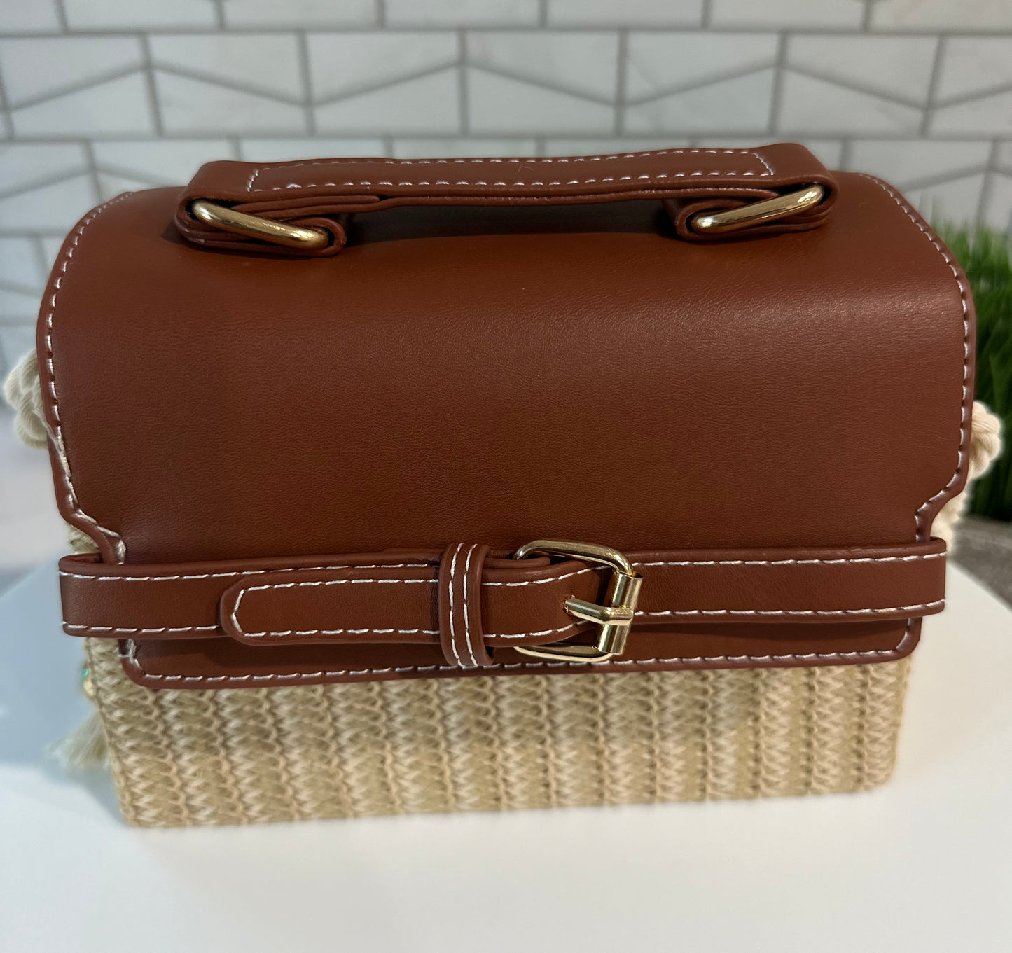 Bohemian Vintage Straw Beach Handbag