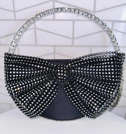 Bow Shining Crystal Rhinestone Evening Purse