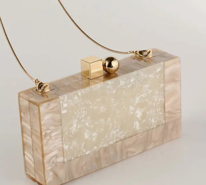 Luxury Marble Solid Evening Bag