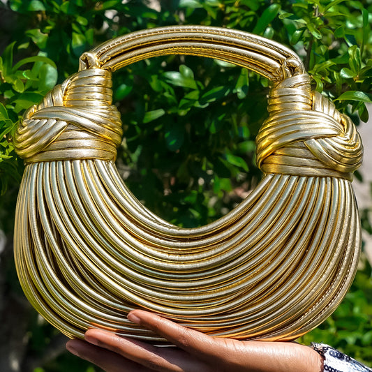Rope Knotted Pulled Handbag